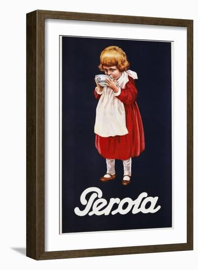 Perola Hot Chocolate Advertisement Poster-null-Framed Giclee Print