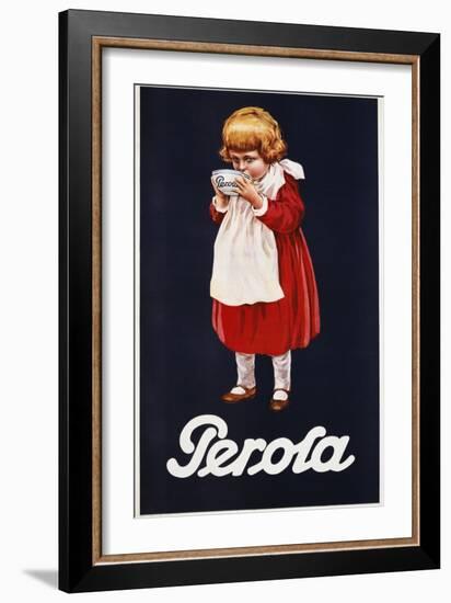 Perola Hot Chocolate Advertisement Poster-null-Framed Giclee Print