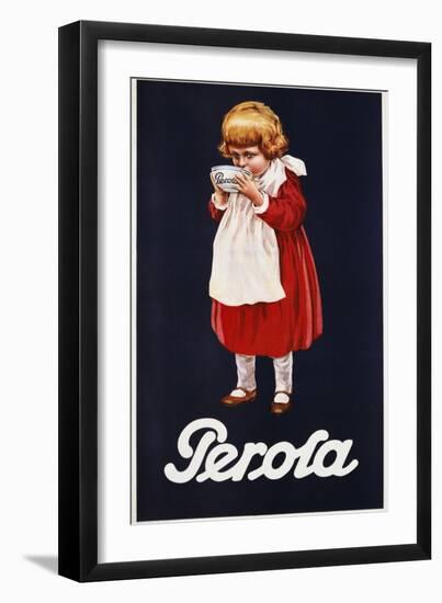 Perola Hot Chocolate Advertisement Poster--Framed Giclee Print