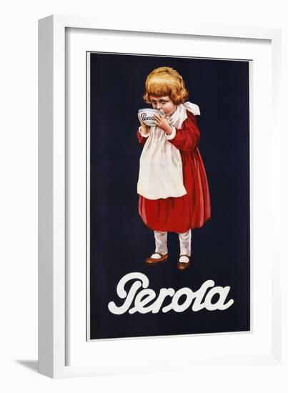 Perola Hot Chocolate Advertisement Poster-null-Framed Giclee Print