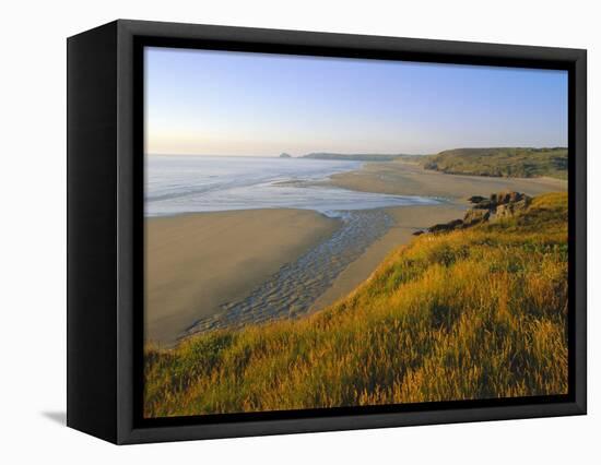 Perran Porth Beach, Perran Porth, Cornwall, England,UK-Neale Clarke-Framed Premier Image Canvas