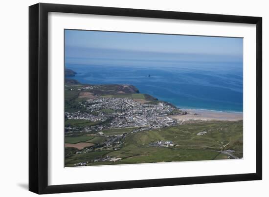 Perranporth, Cornwall, England, United Kingdom, Europe-Dan Burton-Framed Photographic Print