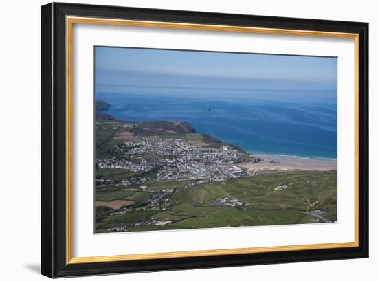 Perranporth, Cornwall, England, United Kingdom, Europe-Dan Burton-Framed Photographic Print