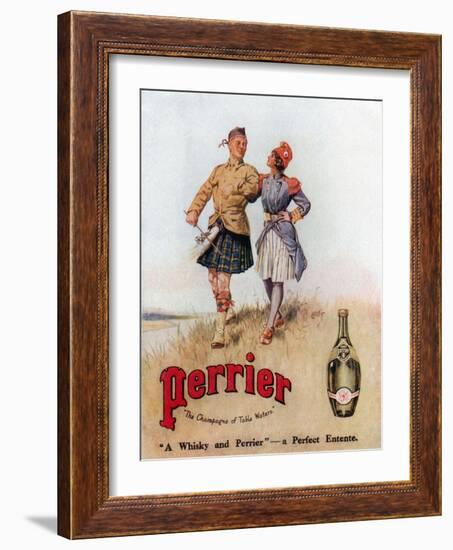 Perrier Advertisment-null-Framed Giclee Print