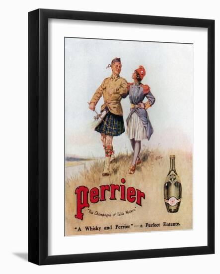Perrier Advertisment-null-Framed Giclee Print