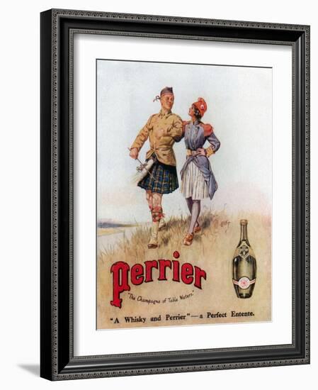 Perrier Advertisment-null-Framed Giclee Print