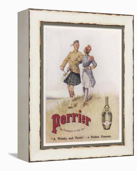 Perrier Water Goes Well with Whisky-null-Framed Premier Image Canvas