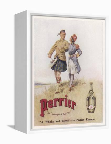 Perrier Water Goes Well with Whisky-null-Framed Premier Image Canvas