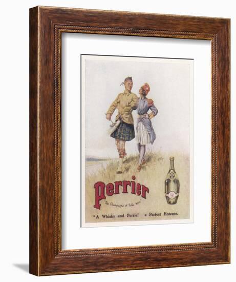 Perrier Water Goes Well with Whisky-null-Framed Photographic Print