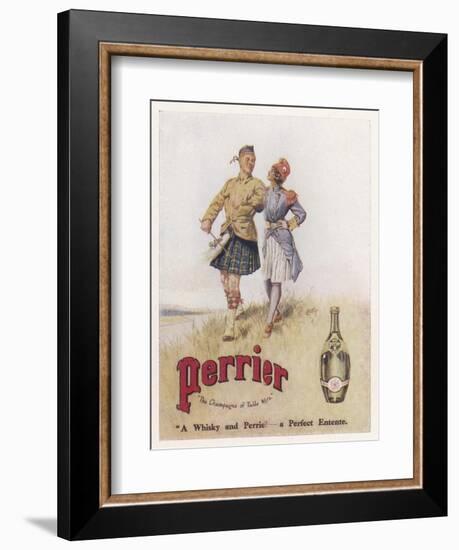 Perrier Water Goes Well with Whisky-null-Framed Photographic Print