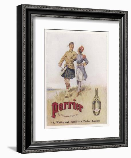 Perrier Water Goes Well with Whisky-null-Framed Photographic Print