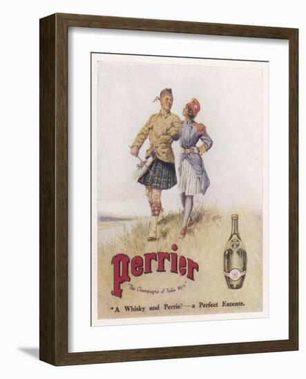 Perrier Water Goes Well with Whisky-null-Framed Photographic Print