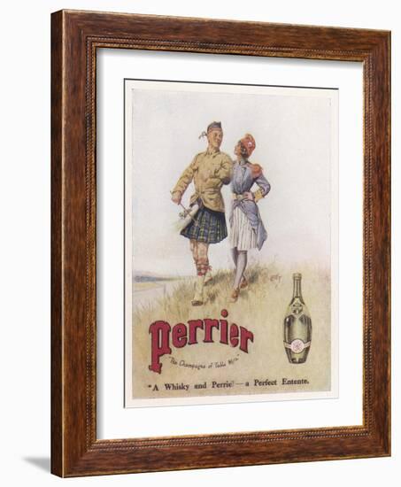 Perrier Water Goes Well with Whisky-null-Framed Photographic Print