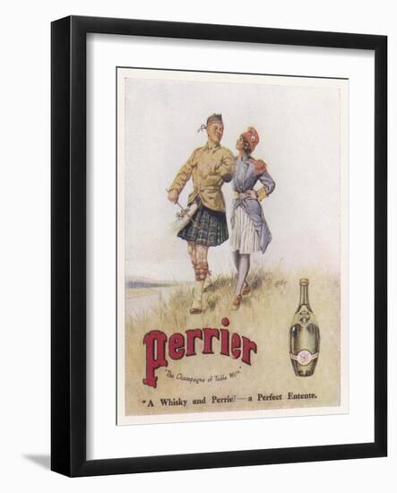 Perrier Water Goes Well with Whisky-null-Framed Photographic Print