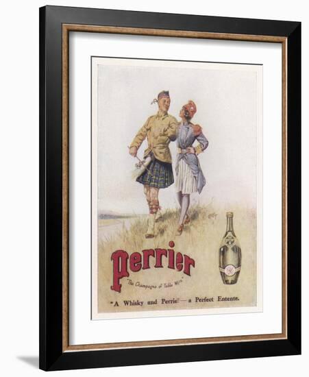 Perrier Water Goes Well with Whisky-null-Framed Photographic Print