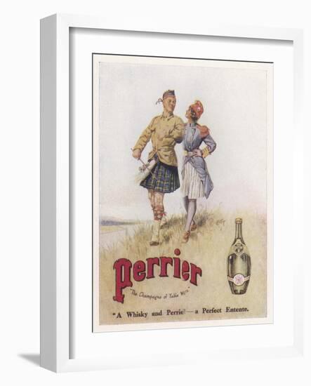 Perrier Water Goes Well with Whisky-null-Framed Photographic Print