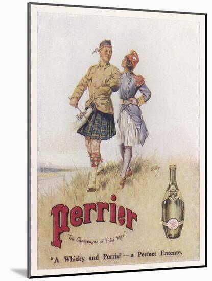 Perrier Water Goes Well with Whisky-null-Mounted Photographic Print