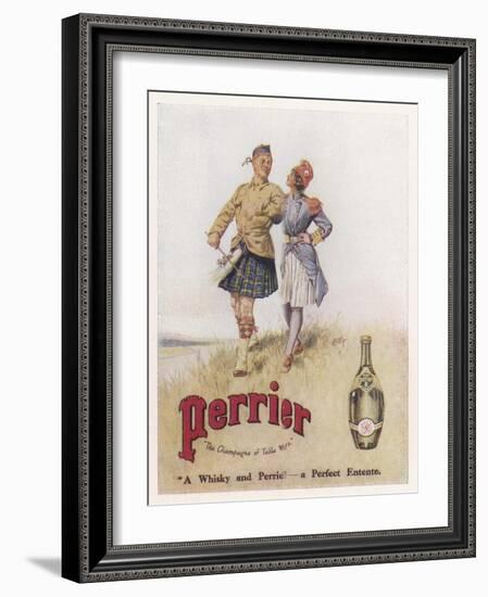 Perrier Water Goes Well with Whisky-null-Framed Photographic Print