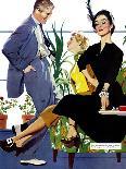 The Lady and the Mug  - Saturday Evening Post "Leading Ladies", August 28, 1954 pg.31-Perry Peterson-Giclee Print