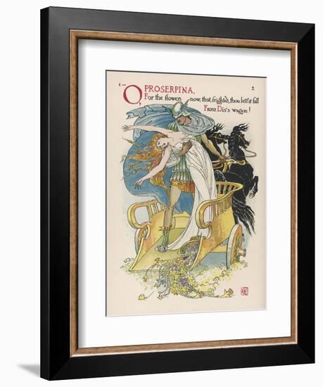 Persephone is Abducted by Hades-Walter Crane-Framed Art Print