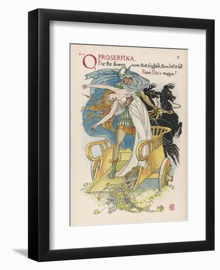 Persephone is Abducted by Hades-Walter Crane-Framed Art Print