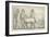 Persepolis, Men Leading Horses Drawing Chariot-null-Framed Giclee Print