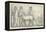 Persepolis, Men Leading Horses Drawing Chariot-null-Framed Premier Image Canvas