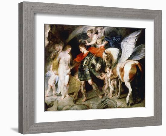 Perseus and Andromeda, 1620S-Peter Paul Rubens-Framed Giclee Print