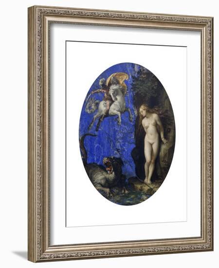 Perseus and Andromeda-Guiseppe Cesari-Framed Giclee Print