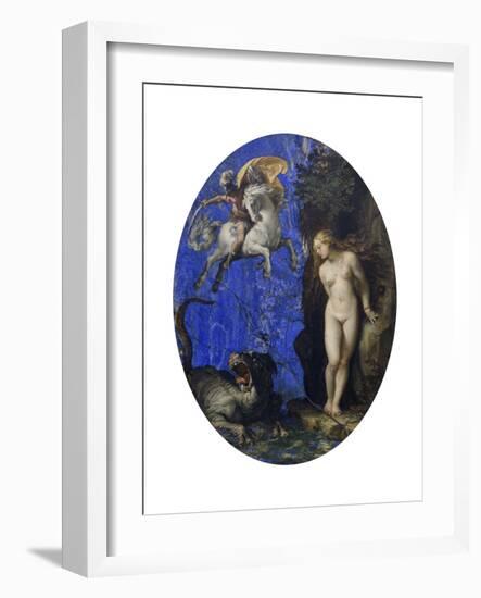 Perseus and Andromeda-Guiseppe Cesari-Framed Giclee Print