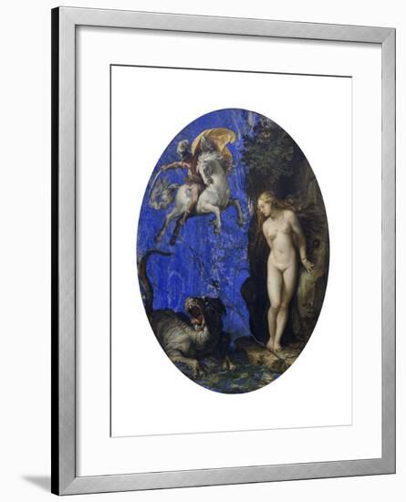 Perseus and Andromeda-Guiseppe Cesari-Framed Giclee Print