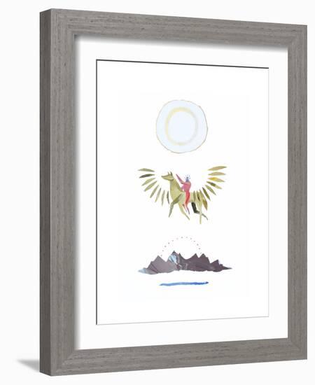 Perseus and Pegasus-Trystan Bates-Framed Premium Giclee Print