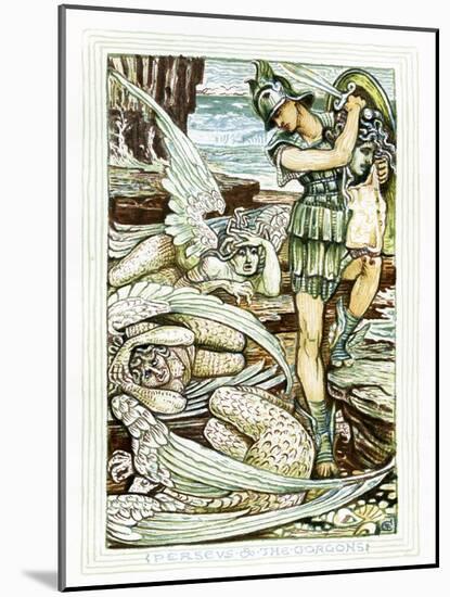 Perseus and the Gorgons-Walter Crane-Mounted Giclee Print