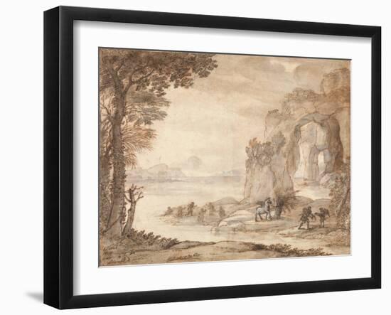 Perseus and the Origin of Coral, c.1671-Claude Lorraine-Framed Giclee Print