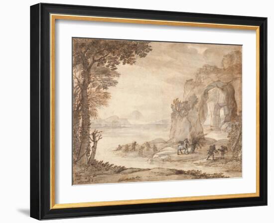 Perseus and the Origin of Coral, c.1671-Claude Lorraine-Framed Giclee Print