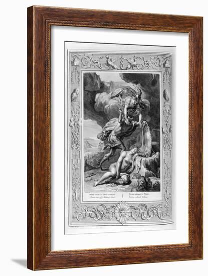 Perseus Cuts Off Medusa's Head, 1733-Bernard Picart-Framed Giclee Print