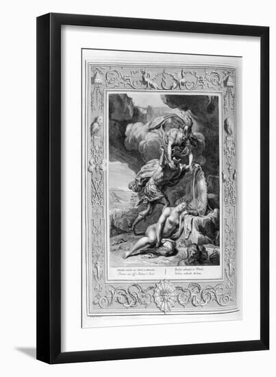 Perseus Cuts Off Medusa's Head, 1733-Bernard Picart-Framed Giclee Print