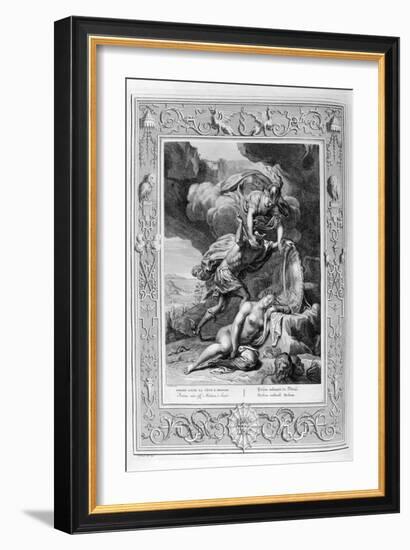 Perseus Cuts Off Medusa's Head, 1733-Bernard Picart-Framed Giclee Print