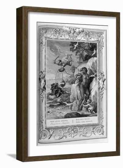 Perseus Delivers Andromeda from the Sea Monster, 1733-Bernard Picart-Framed Giclee Print