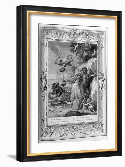 Perseus Delivers Andromeda from the Sea Monster, 1733-Bernard Picart-Framed Giclee Print