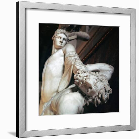 Perseus fights with the centaur. Artist: Unknown-Unknown-Framed Giclee Print