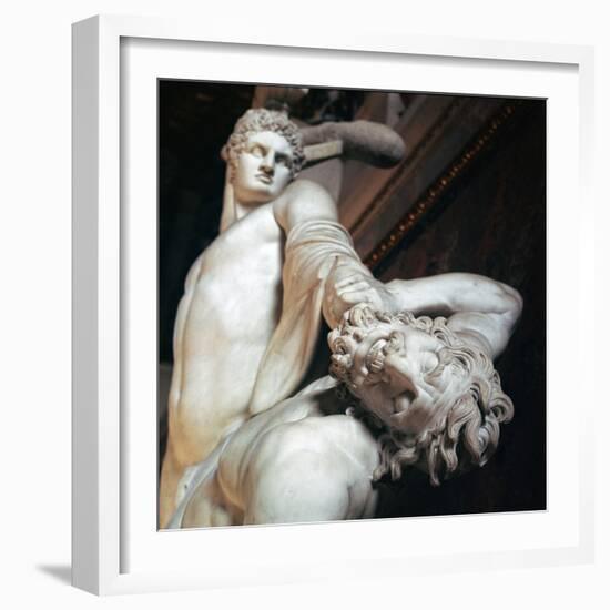 Perseus fights with the centaur. Artist: Unknown-Unknown-Framed Giclee Print