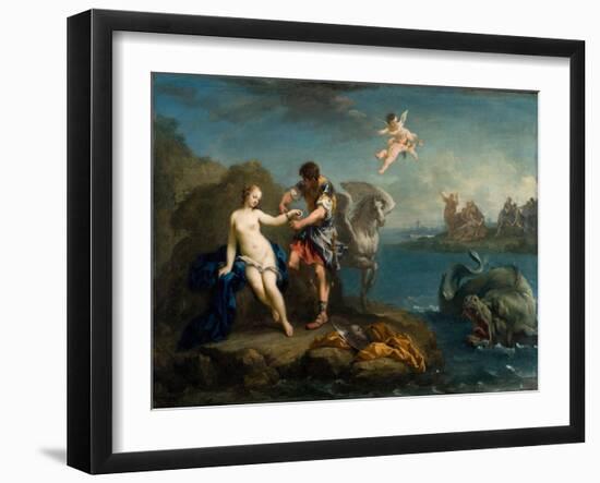 Perseus Freeing Andromeda, Late 1730s-Jacopo Amigoni-Framed Giclee Print