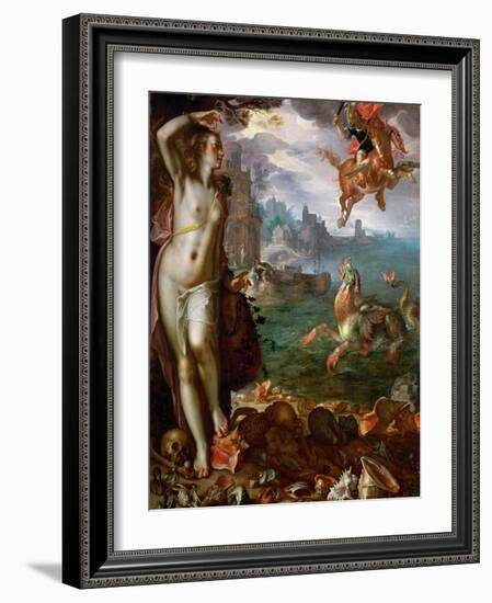 Perseus Freeing Andromeda-Joachim Wtewael-Framed Giclee Print