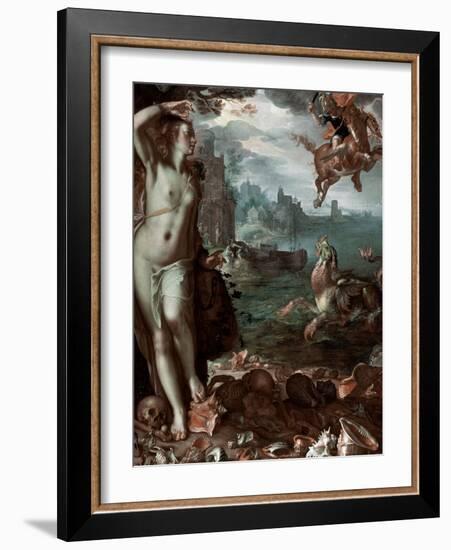 Perseus Rescuing Andromeda, 1611-Joachim Wtewael-Framed Giclee Print