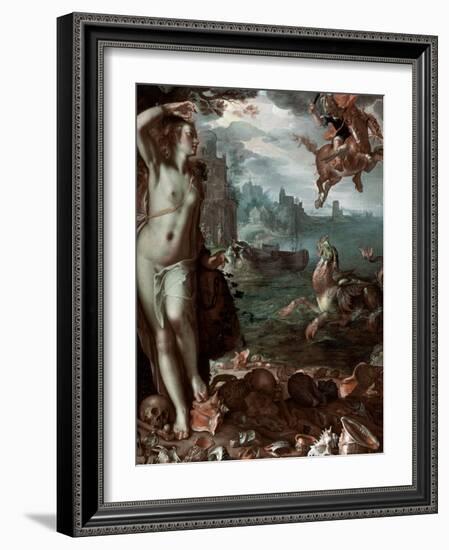 Perseus Rescuing Andromeda, 1611-Joachim Wtewael-Framed Giclee Print