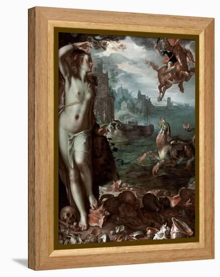 Perseus Rescuing Andromeda, 1611-Joachim Wtewael-Framed Premier Image Canvas