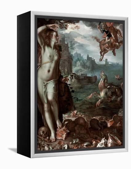 Perseus Rescuing Andromeda, 1611-Joachim Wtewael-Framed Premier Image Canvas