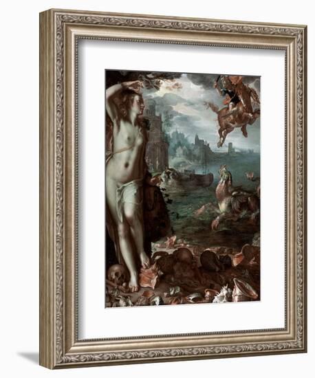 Perseus Rescuing Andromeda, 1611-Joachim Wtewael-Framed Giclee Print