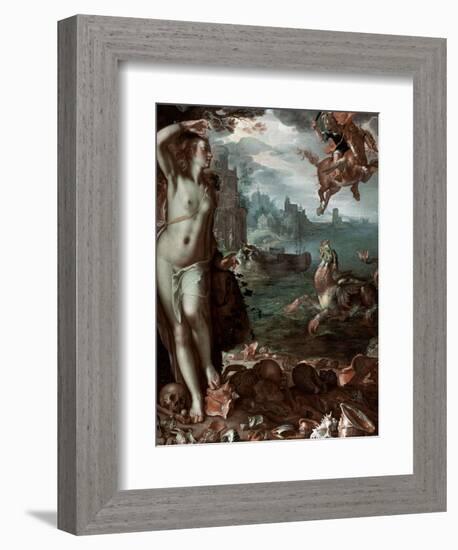 Perseus Rescuing Andromeda, 1611-Joachim Wtewael-Framed Giclee Print